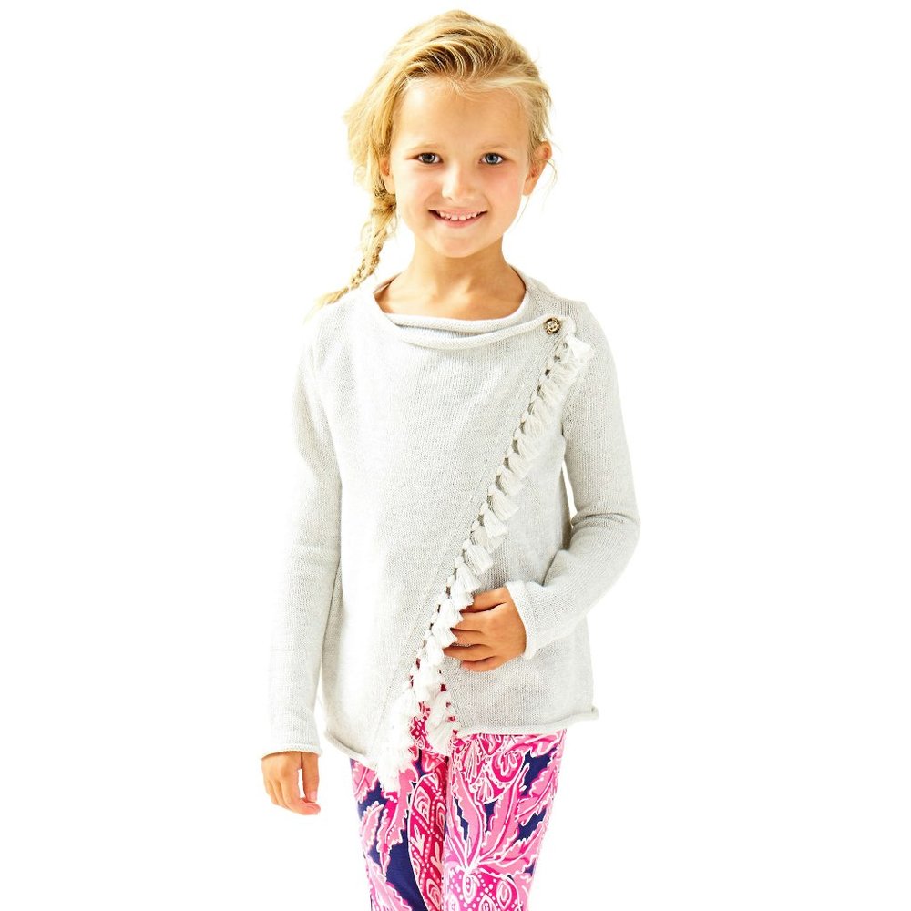 Lilly Pulitzer Girls Mini Avenue Cardigan Xl